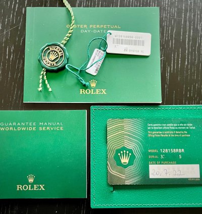 Rolex Day-date 36 Full Set Ungetragen Neuwertig Von Dt Konzession Top