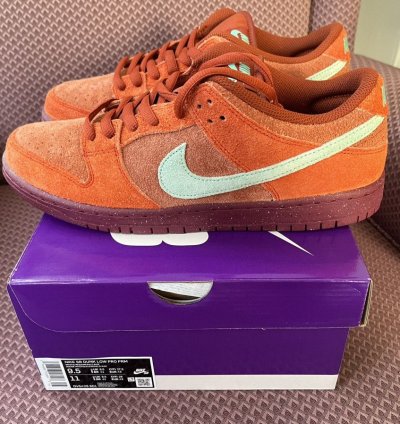 Nike Sb Dunk Low Pro Premium Mystic Red Mens 9 5 New