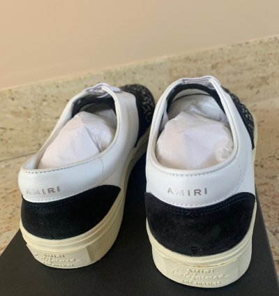 Studded Lace Up Sneakers Low Top In Black White