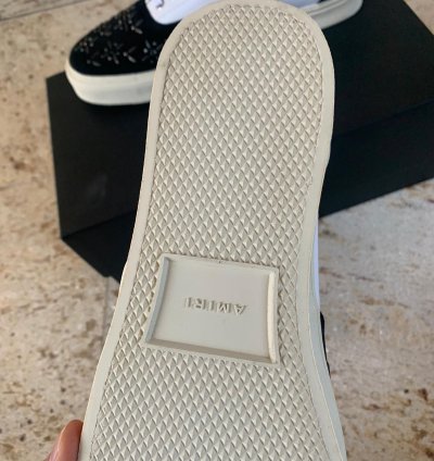 Studded Lace Up Sneakers Low Top In Black White