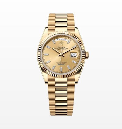 Rolex Day-date 36 Gold Diamond Baguette Dial