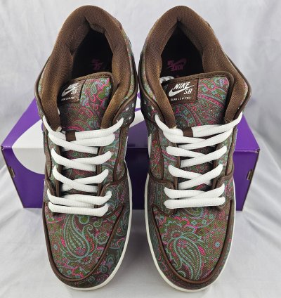 Nike Sb Dunk Low Pro Premium Paisley Brown Men Brand New