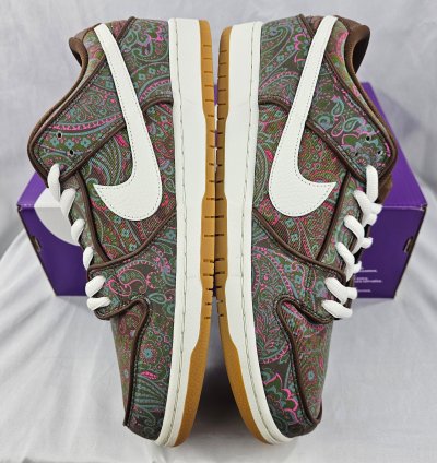 Nike Sb Dunk Low Pro Premium Paisley Brown Men Brand New