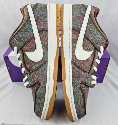 Nike Sb Dunk Low Pro Premium Paisley Brown Men Brand New