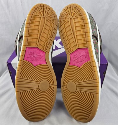 Nike Sb Dunk Low Pro Premium Paisley Brown Men Brand New