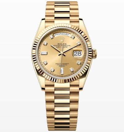 Rolex Day-date 36 Gold Diamond Dial Unworn