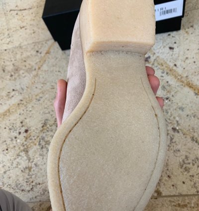 Suede Crepe Sole Boots In Tan