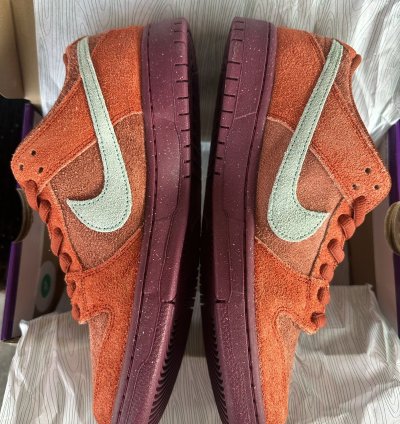 Nike Sb Dunk Low Pro Prm Mystic Red Rosewood