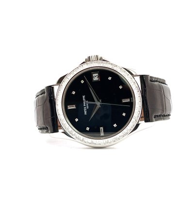 Patek Philippe Calatrava Baguette Diamonds Ref 5118p Rare Platinum Very Good Condt 2007