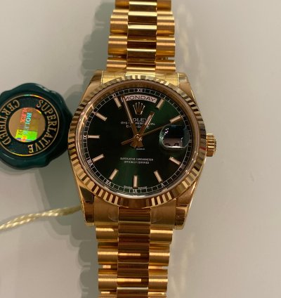 Rolex Day-date 36 Green 118238