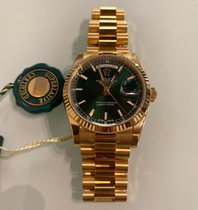 Rolex Day-date 36 Green 118238
