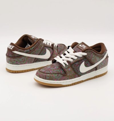Nike Sb Dunk Low Pro Paisley Brown Pink Cacao Summit White