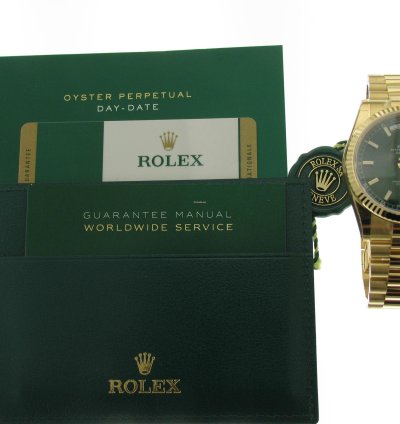 Rolex Day-date 36 Green 118238 Arabic Language Nos