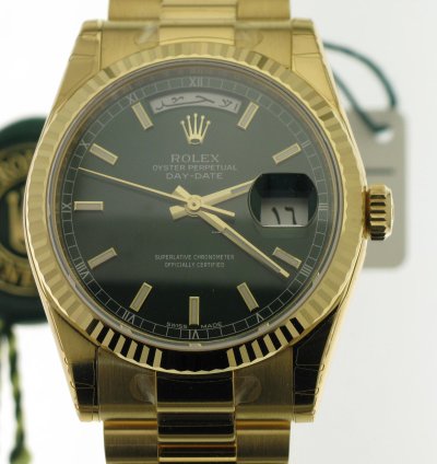 Rolex Day-date 36 Green 118238 Arabic Language Nos