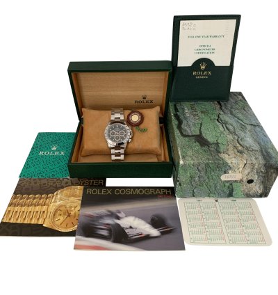 Rolex Daytona 16520 By Patrizzi T66 Series Black Dial New Nos Full Set 1997