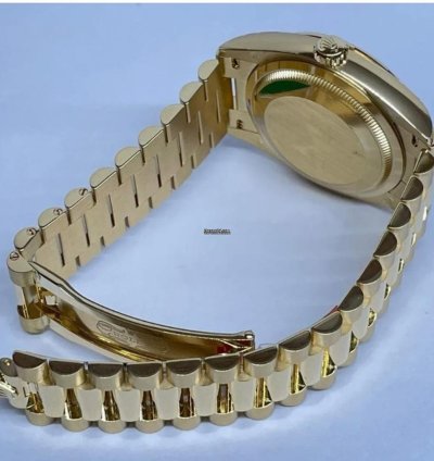Rolex Day-date 36 Green Arabic Dial Bezel Diamond