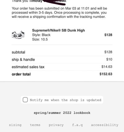 Supreme Dunk Sb High