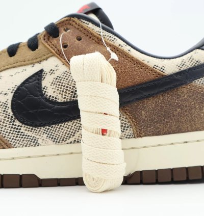 Fj5434-120 Nike Dunk Low Head 2 Head Cojp Natural Black Ale Brown Pecan