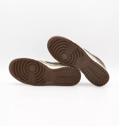 Fj5434-120 Nike Dunk Low Head 2 Head Cojp Natural Black Ale Brown Pecan