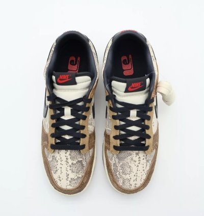 Fj5434-120 Nike Dunk Low Head 2 Head Cojp Natural Black Ale Brown Pecan
