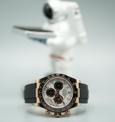 Rolex Daytona 18ct Rose Gold Meteorite Dial Discontinued 2023 Unworn 116515ln
