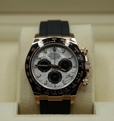 Rolex Daytona 18ct Rose Gold Meteorite Dial Discontinued 2023 Unworn 116515ln