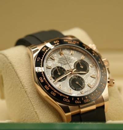 Rolex Daytona 18ct Rose Gold Meteorite Dial Discontinued 2023 Unworn 116515ln