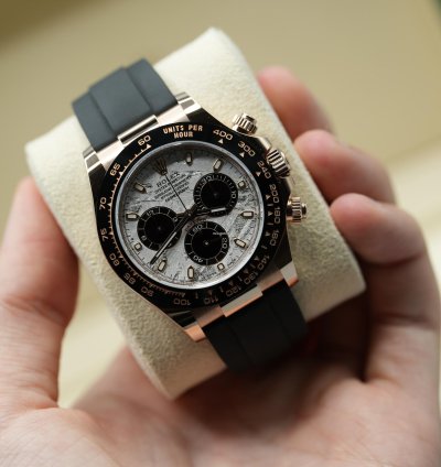 Rolex Daytona 18ct Rose Gold Meteorite Dial Discontinued 2023 Unworn 116515ln