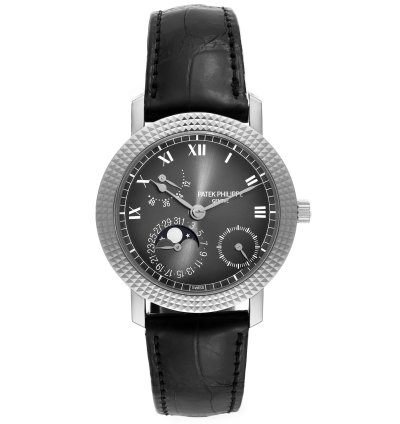 Patek Philippe Calatrava Cortina Jubilee White Gold Mens Watch 5057 Box Papers