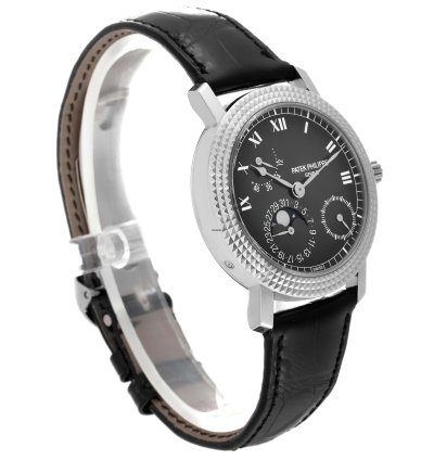 Patek Philippe Calatrava Cortina Jubilee White Gold Mens Watch 5057 Box Papers