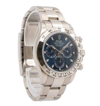 Rolex Daytona 18ct White Gold Blue Dial