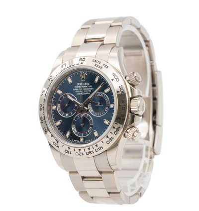 Rolex Daytona 18ct White Gold Blue Dial