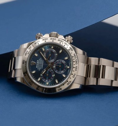 Rolex Daytona 18ct White Gold Blue Dial