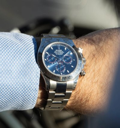 Rolex Daytona 18ct White Gold Blue Dial