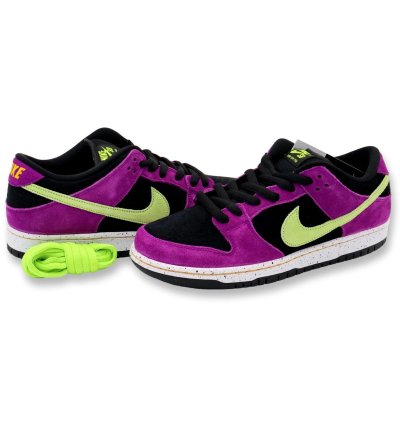 Bq6817-501 Nike Sb Dunk Low Acg Terra Red Plum Black Taxi Citrin