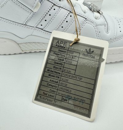 1 Of 100 Bape Adidas Forum Triple White