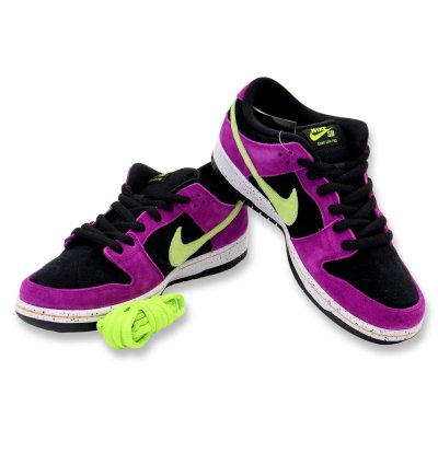 Bq6817-501 Nike Sb Dunk Low Acg Terra Red Plum Black Taxi Citrin