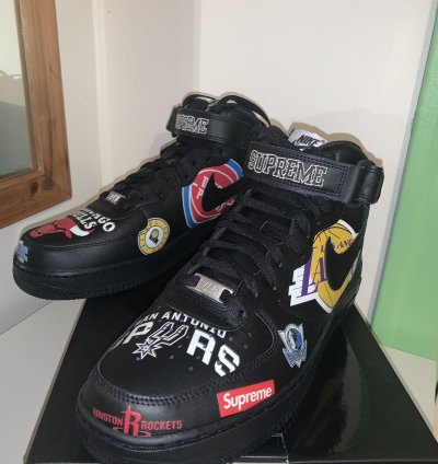 Supreme Nba Air Force 1 Mid 07 Black 2018