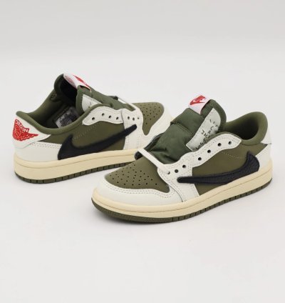 Do5442-200 Travis Scott Nike Ps Air Jordan 1 Low Og Sp Reverse Olive