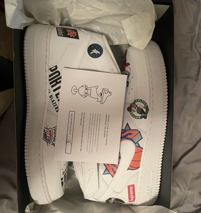 Supreme Nba Air Force 1 Mid 07 White 2018