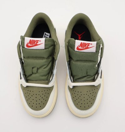 Do5442-200 Travis Scott Nike Ps Air Jordan 1 Low Og Sp Reverse Olive