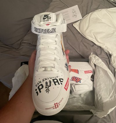 Supreme Nba Air Force 1 Mid 07 White 2018