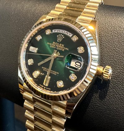 Rolex Day-date 36 Green Ombre 2020 Unworn Rolex Green Ombr New 2020 Non Negotiable