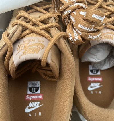 Supreme Nike Af1 Wheat Brand New In Box