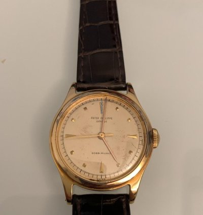 Patek Philippe Calatrava Fibia In Oro Rosa Cinturino Tutto Originale