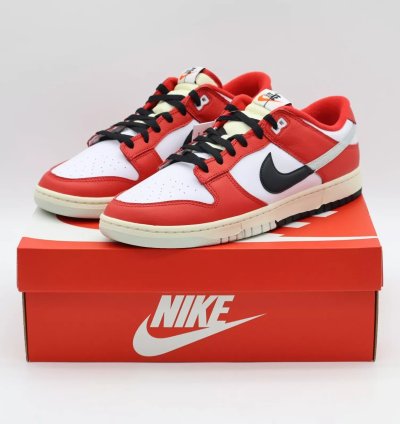 Dz2536-600 Nike Dunk Low Retro Prm Chicago Split University Red Black