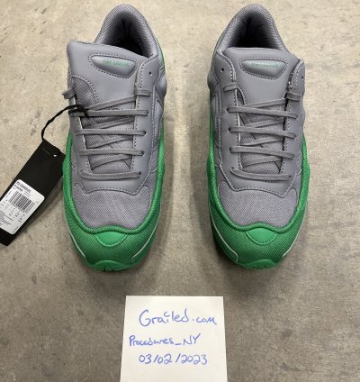 2018 Raf Simons Adidas Ozweego Grey Green