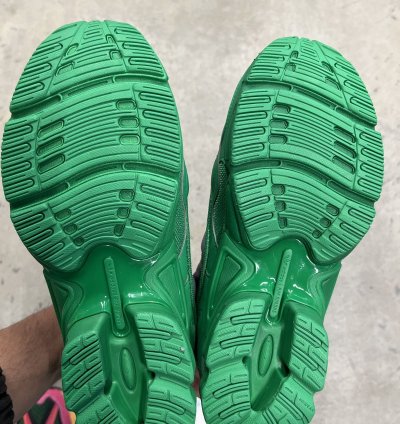 2018 Raf Simons Adidas Ozweego Grey Green