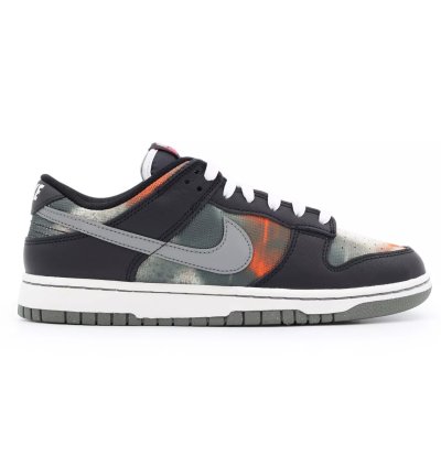 Dm0108-001 Nike Dunk Low Graffiti Black Red Grey Orange Tie-dye Khaki