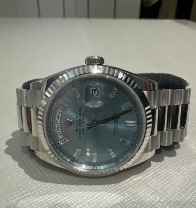 Rolex Day-date 36 Ice Blue With Baguettes New 2024